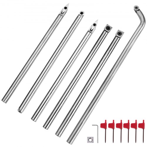 Wood Turning Tools For Lathe, Carbide Lathe Tools 6 Pcs, Turning Lathe Chisels