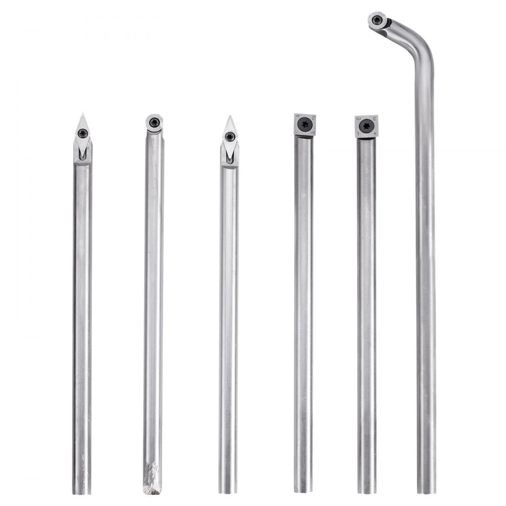 Wood Turning Tools For Lathe, Carbide Lathe Tools 6 Pcs, Turning Lathe Chisels