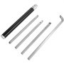 VEVOR wood turning tools set with various blades and a black handle.