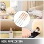 VEVOR wood turning tools in action on various wood pieces. wide application.