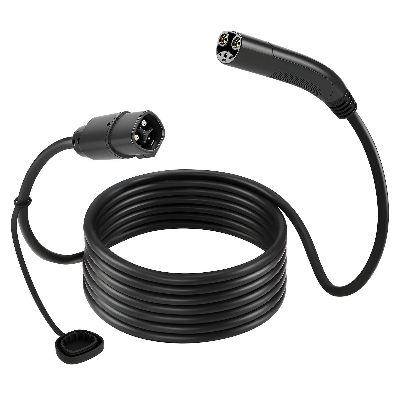 VEVOR EV Charger Extension Cable for Tesla, 48Amp 40 ft Max 240V 11.52 kW with NACS Plug, EV Extension Cord for Level 1/2 Tesla Mobile/Wall Connector/Destination Charger, Model Y/X/3/S, Carrying Bag