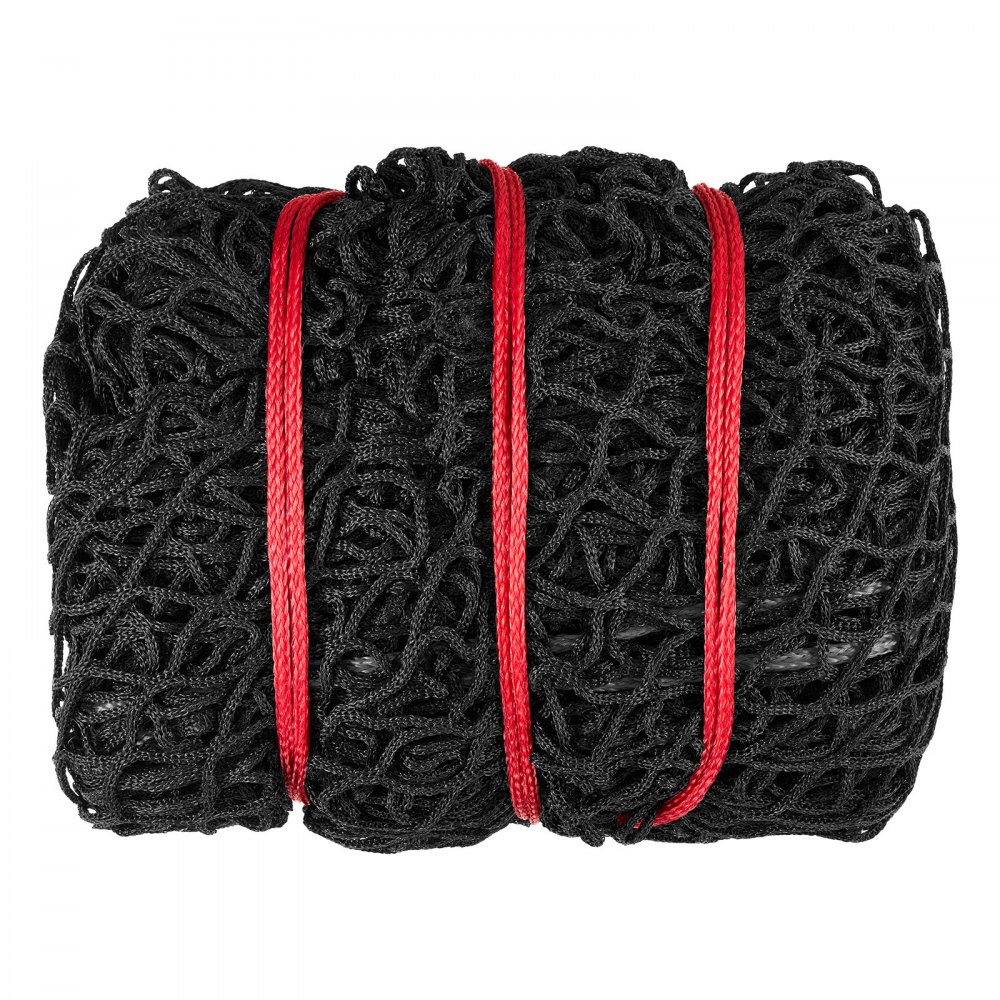 VEVOR Round Bale Hay Net, 1.8 x 1.8 x 1.8 m, 38.1 x 38.1 mm Holes, PE Material, Knotless Design, with Zip Ties, Needle Shuttle, Repair Twine and Storage Bag, Slow Feeder Round Bale Net for Horses