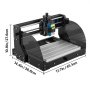 VEVOR Engraving Machine 300×180×45 mm CNC Router CNC 3018 Pro 15W Laser Engraver GRBL Control 3 Axis Laser Engraving Machine, with Offline Controller, for Carving Plastic, Acrylic, PVC, Wood