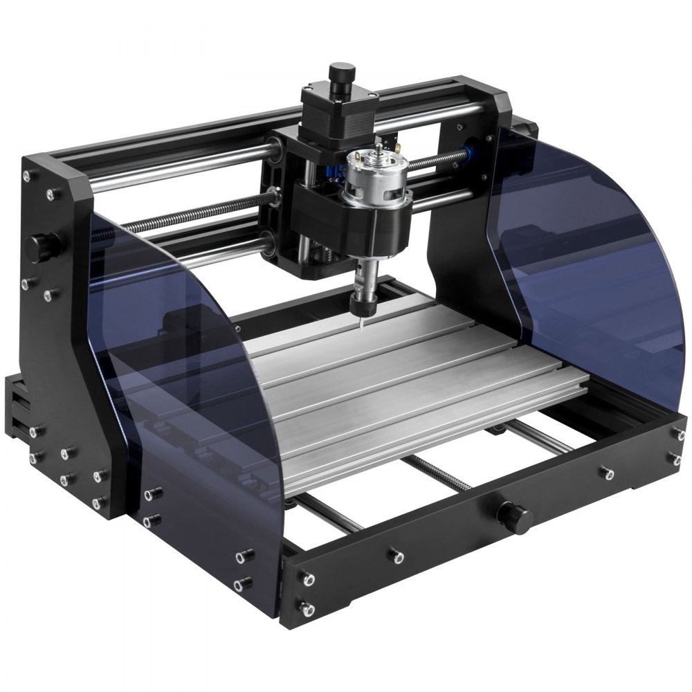 VEVOR CNC 3018 Pro CNC Router 300×180×45 mm CNC Machine 2.5W GRBL Control Mini Laser Engraver with Offline Controller 3 Axis Laser Engraving Machine for Carving Milling Plastic, Acrylic, PVC, Wood