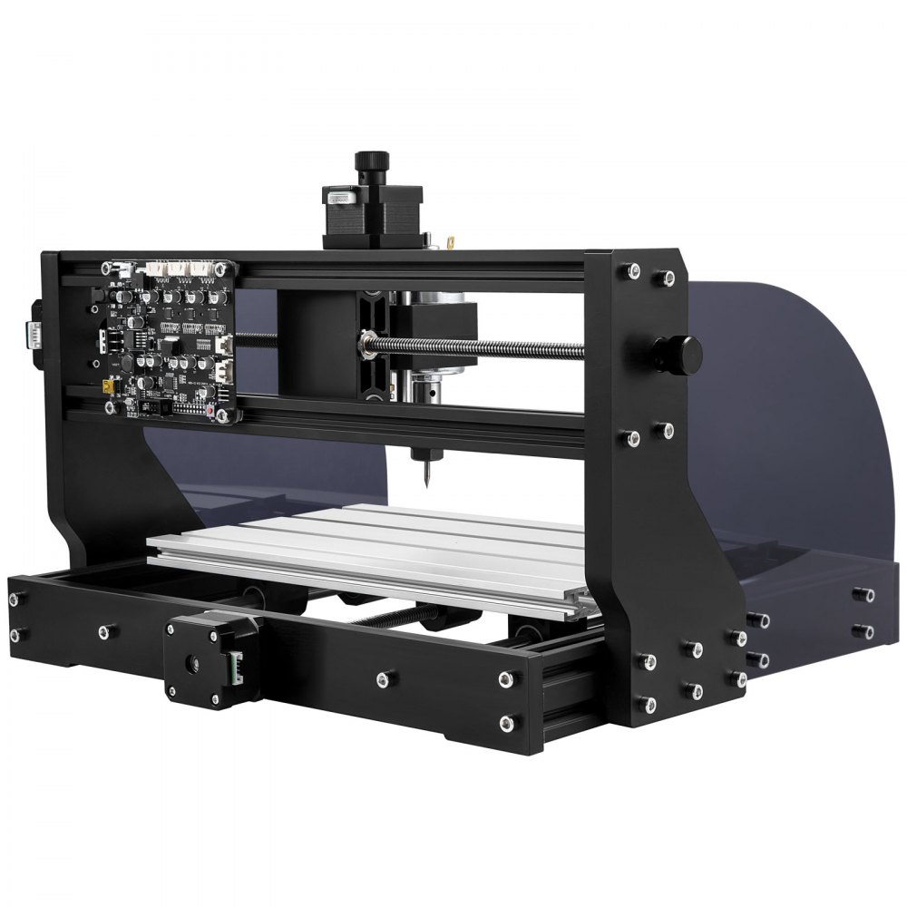 VEVOR CNC 3018 Pro CNC Router 300×180×45 mm CNC Machine 2.5W GRBL Control Mini Laser Engraver with Offline Controller 3 Axis Laser Engraving Machine for Carving Milling Plastic, Acrylic, PVC, Wood