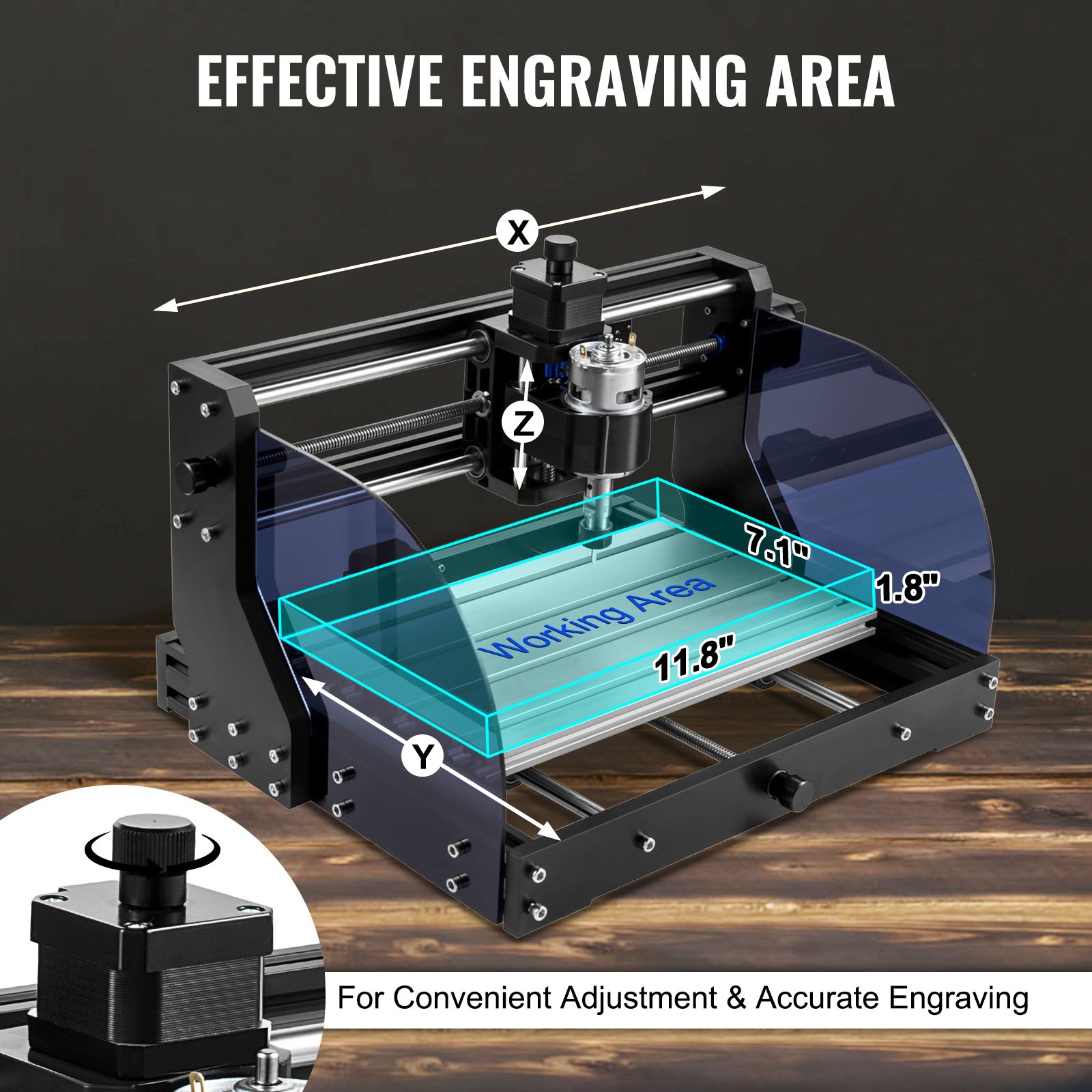 CNC 3018 Pro CNC Router 2.5W Laser, 3 Axis, GRBL Control, Laser Engraver Machine