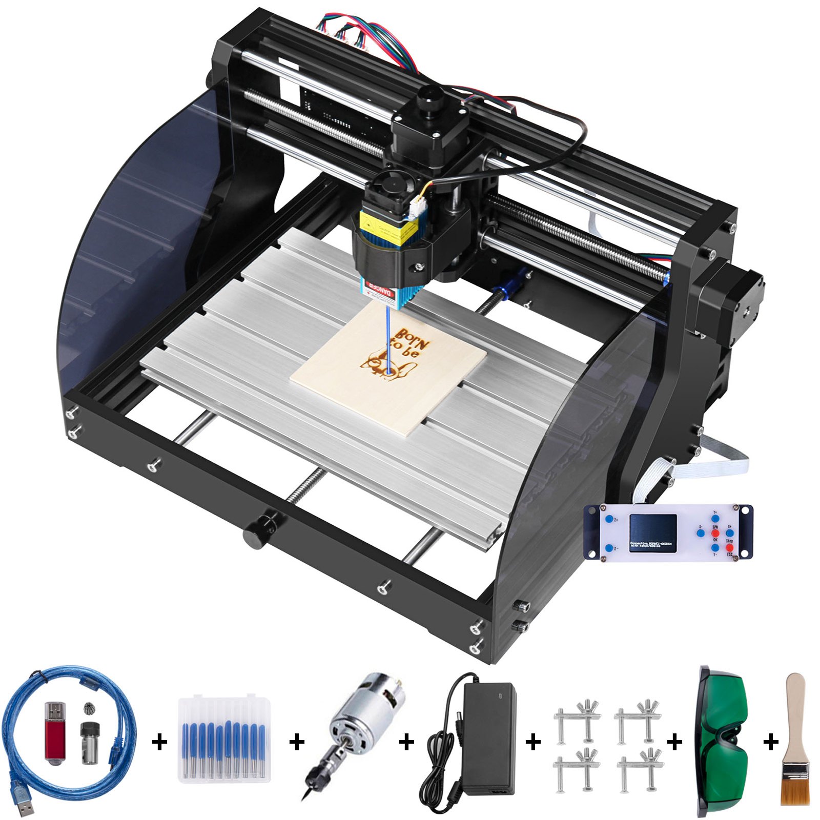CNC 3018 Pro CNC Router 2.5W Laser, 3 Axis, GRBL Control, Laser Engraver Machine