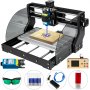 VEVOR CNC 3018 Pro CNC router 300×180×45 mm CNC stroj 5,5W GRBL Control Mini laserový gravírovač s offline ovládačom 3-osový laserový gravírovací stroj na rezbárske frézovanie plastov, akrylu, PVC, dreva