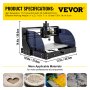VEVOR CNC Router Machine 3018 CNC 3018-PRO 3 Axis PCB Milling Machine Wood Router Engraver GRBL Control DIY Engraving CNC Machine with Offline Controller and ER11 and 5mm Extension Rod(300x180x45mm)