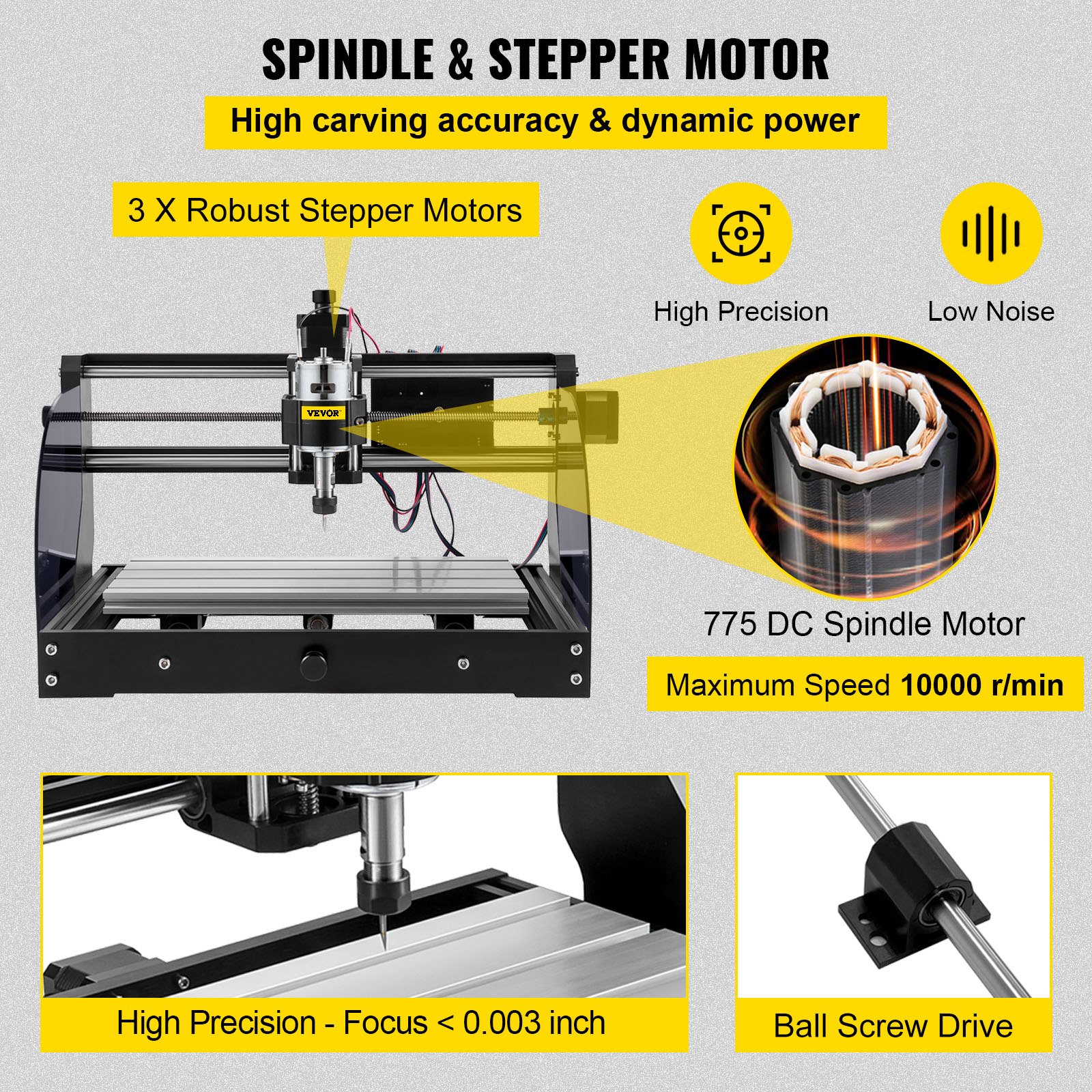 Cnc 3018 Pro Cnc 3018 10000 RPM 3 Axis GRBL Control Cnc Machine Laser Engraver