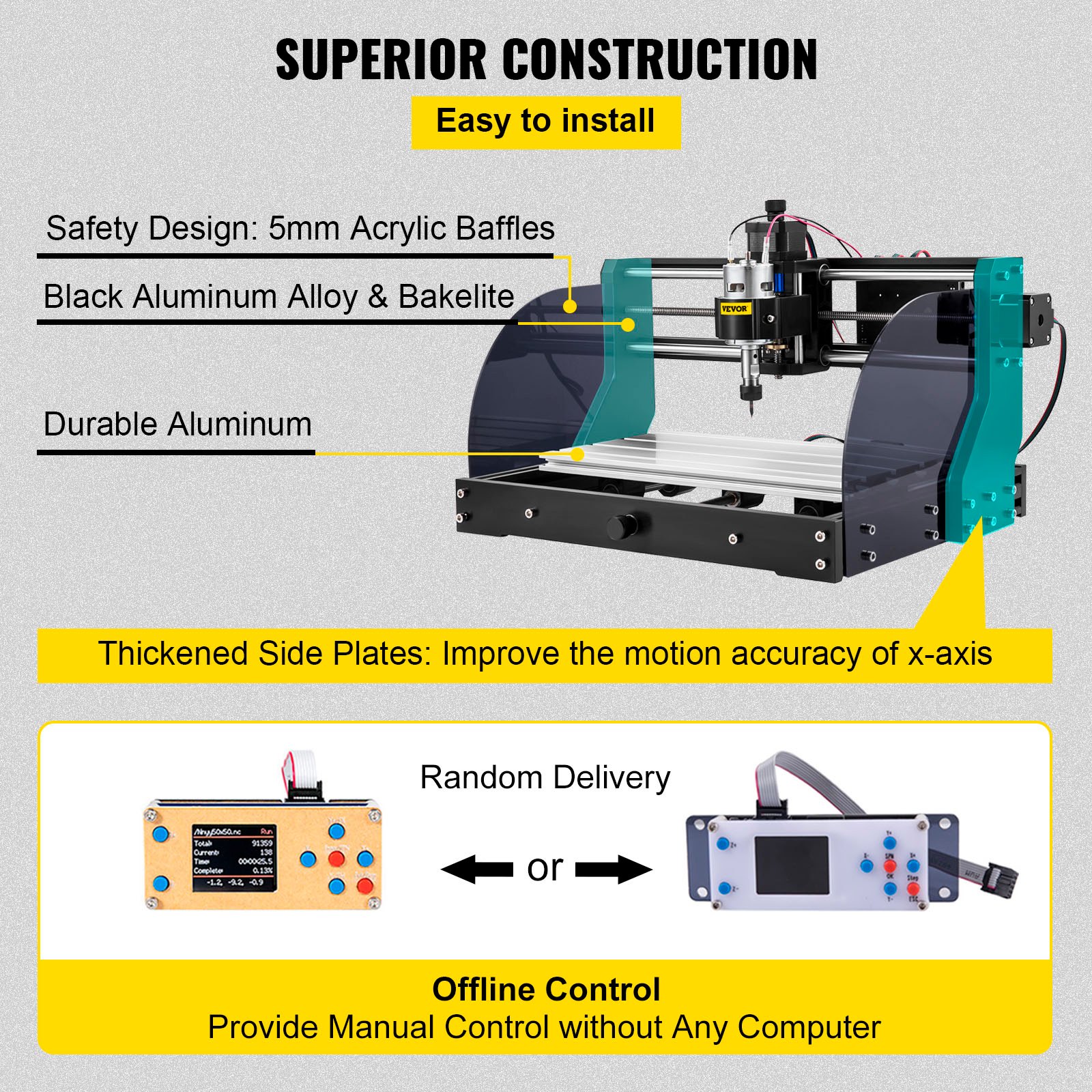 Cnc 3018 Pro Cnc 3018 10000 RPM 3 Axis GRBL Control Cnc Machine Laser Engraver