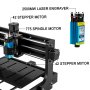 VEVOR CNC 3020 CNC Machine 300x200x40mm 2.5W Mini Laser Engraver Laser Engraving