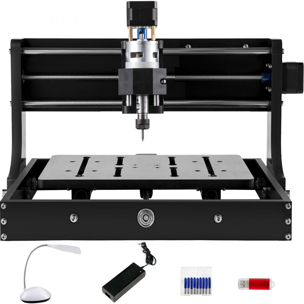 VEVOR CNC 3020, CNC Machine 300x200x40mm Mini Laser Engraver Laser Engraving