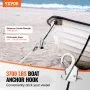 VEVOR Boat Anchor Hook, 304 Stainless Steel Slide Anchor, Knotless Anchor System with Quick Release, Boat Anchor Hook Clips for 3/8" - 5/8" Boat Anchor Rope, Easy to Use, Holds 3700 LBS