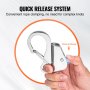 VEVOR Boat Anchor Hook, 304 Stainless Steel Slide Anchor, Knotless Anchor System with Quick Release, Boat Anchor Hook Clips for 3/8" - 5/8" Boat Anchor Rope, Easy to Use, Holds 3700 LBS