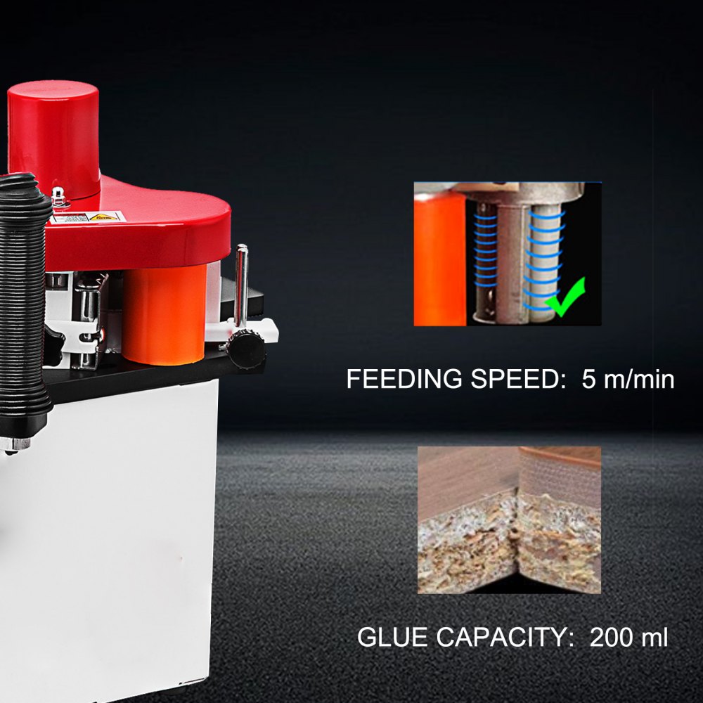 Woodworking Edge Banding Machine JBD80 220V 10-45mm Width Wood Working Bevel