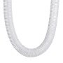 VEVOR Dust Collection Hose, 2.5'' x 20', Thickened PVC Material Puncture-Resistant Flexible Clear Hose with Carbon Steel Wire Coil 4 x 304 Stainless Clamps, for Table Saw, Band Saw, Planer, Jointer
