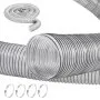 VEVOR 10.2 cm x 609.6 cm Dust Collection Hose Thickened PVC Flexible Clear Hose