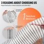 VEVOR Dust Collection Hose, 4'' x 50', Thickened PVC Material Puncture-Resistant Flexible Clear Hose with Carbon Steel Wire Coil 4 x 304 Stainless Clamps, for Table Saw, Band Saw, Planer, Jointer