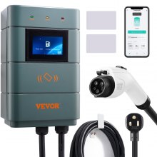 VEVOR Portable EV Charger 15A 16A 32A Level 1 Level 2 NEMA 6-20 NEMA 14-50  Plug 110 - 240V Waterproof for Charging Electric Cars