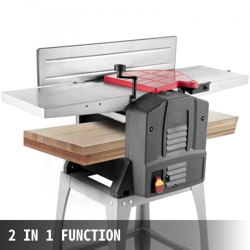VEVOR Jointers Woodworking 8 Inch Benchtop Jointer 1500W Jointer Planer Heavy Duty 9000 RPM/min Benchtop Planer 6M/min 120 mm Cutting Thickness Wood Jointer Benchtop For Wood Cutting Planer
