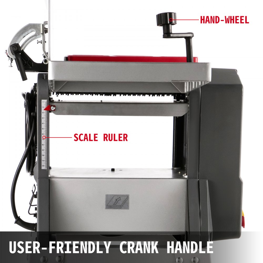 VEVOR Jointers Woodworking 8 Inch Benchtop Jointer 1500W Jointer Planer Heavy Duty 9000 RPM/min Benchtop Planer 6M/min 120 mm Cutting Thickness Wood Jointer Benchtop For Wood Cutting Planer