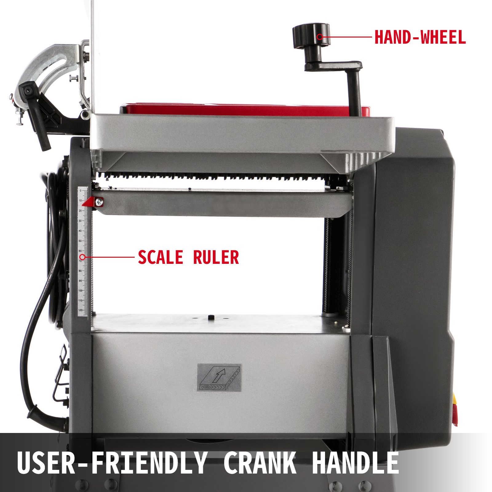 VEVOR Jointers Woodworking 8 Inch Benchtop Jointer 1500W Jointer Planer Heavy Duty 9000 RPM/min Benchtop Planer 6M/min 120 mm Cutting Thickness Wood Jointer Benchtop For Wood Cutting Planer