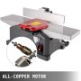 VEVOR Jointers Woodworking 6 Inch Benchtop Jointer 9000 RPM/min Jointer Planer Heavy Duty 1280W Benchtop Planer 156 mm Maximum Planing Width Wood Jointer Benchtop For Wood Cutting Thickness Planer
