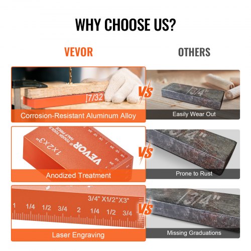 8Pcs Setup Blocks Height Gauge Set Precision Aluminum Setup Bars For Router And Table Saw Accessories Woodworking Markings Ruler