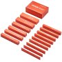 orange VEVOR woodworking tools setup bars displaying various fractional measurements.
