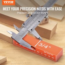 VEVOR Setup Blocks Woodworking Height Gauge Set 16PCS Precision Set up Bars