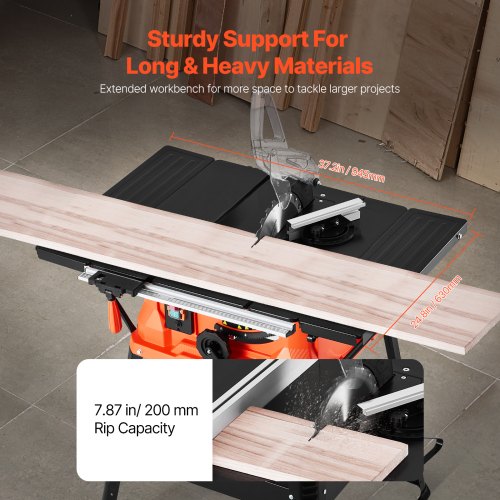 Lauaketassaag 254 mm, 1800 W, alusraamiga — pilt 3