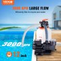 VEVOR Sand Filter Pump for Above Ground Pools, 12-inch, 3000 GPH, 1/2 HP Swimming Pool Pumps System & Filters Combo Set with 6-Way Multi-Port Valve & Strainer Basket, for Domestic and Commercial Pools