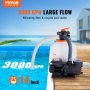 VEVOR Sand Filter Pump for Above Ground Pools, 14-inch, 3000 GPH, 3/4 HP Swimming Pool Pumps System & Filters Combo Set with 6-Way Multi-Port Valve & Strainer Basket, for Domestic and Commercial Pools
