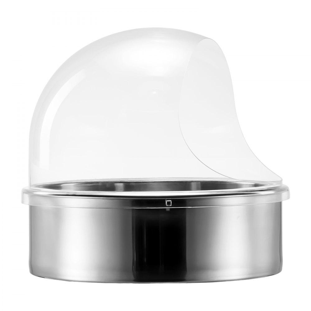 VEVOR Cotton Candy Machine Cover, Transparent Acrylic Dome Bubble Shield, Cotton Candy Machine Bubble Shield Compatible with 52cm Cottons Candies Machines Bowl for Party, Shops, Bottom Groove Design