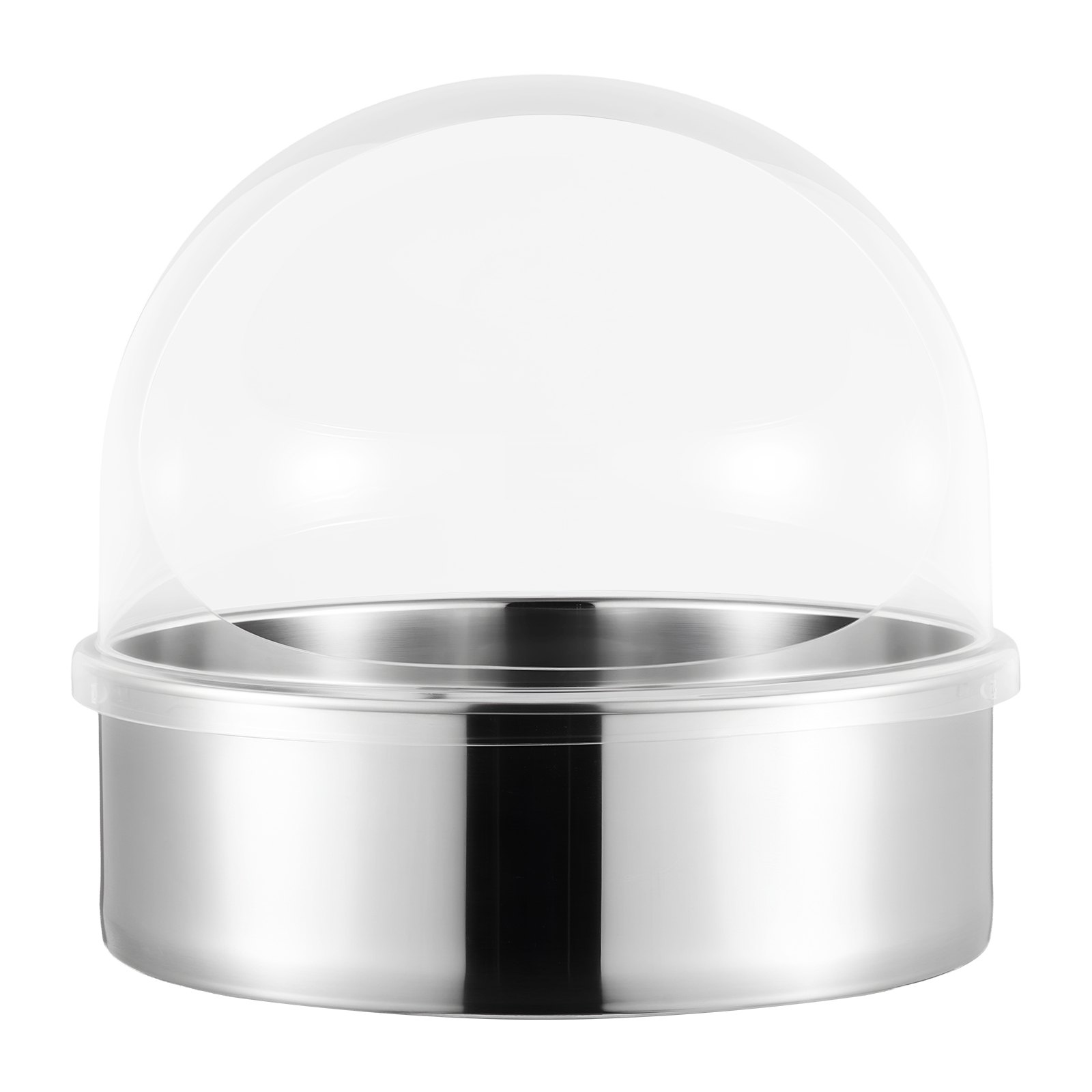 VEVOR Cotton Candy Machine Cover, Transparent Acrylic Dome Bubble Shield, Cotton Candy Machine Bubble Shield Compatible with 52cm Cottons Candies Machines Bowl for Party, Shops, Bottom Groove Design