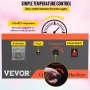 VEVOR 19.7 Inch Cotton Candy Machine with Cart Commercial Floss Maker Perfect for Family and Various Party, Red