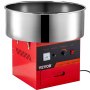 VEVOR Máquina comercial de algodón de azúcar, máquina de hilo eléctrico de 1030 W para familia y varias fiestas, 20,5 pulgadas, rojo