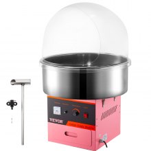 Electric Commercial Cotton Candy Machine Kit Floss W/cover Party Diy On