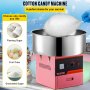 VEVOR Commercial Cotton Candy Machine Electric Floss Maker 1030W for Family and Various Party, 20.5 Inch, Pink