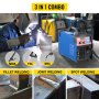 Vevor Mig Welder Welding Machine 130a Flux Core 3 In 1 Mma/ Mig/ Lift Tig Welder