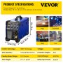 VEVOR MIG Welder, 3 in 1 Welder Welding Machine, 250 Amp MIG TIG Arc Welder 110V 220V TIG Welder Lift ARC Welder Digital Display Combo Welding Machine MMA Stick IGBT DC Inverter Welder