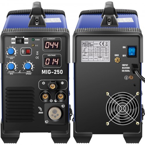3 In 1 Mig-250 Welder Welding Machine 250a Mig Mma Tig Combo Welder 110v/220v
