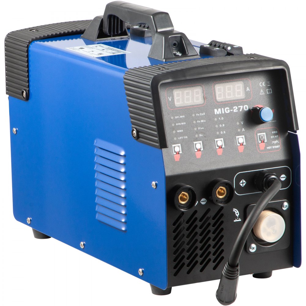 VEVOR 270Amp Welder MIG ARC TIG Welding Machine Gas / Gasless Portable 270A