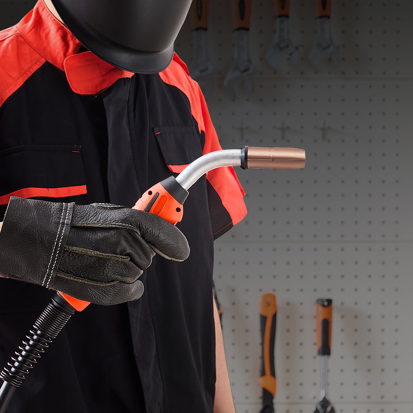 VEVOR 250Amp Mig Welding Gun with 15FT Cable, Compatible with Millermatic 200, 210, 212, 250, 250X, 251, 252 Welders, Suitable for 0.030", 0.035" and 0.045" Welding Wires