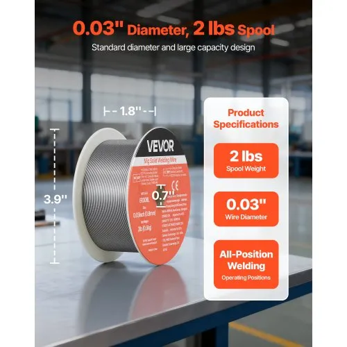 Roostevaba keevitustraat ER308L, 0,8 mm, 0,9 kg — pilt 2