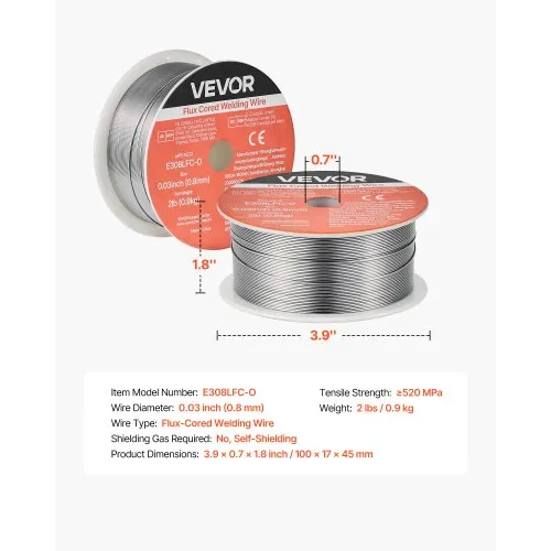 Roostevaba täidistraat E308LFC-O, 0,8 mm, 0,9 kg — pilt 7
