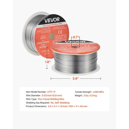 Täidistraat E71T-11, 0,8 mm, 0,9 kg — pilt 7