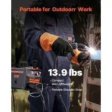 MIG Welder 130Amp Welding Machine 2-in-1 Gas MIG/Gasless Flux Core MIG Welder