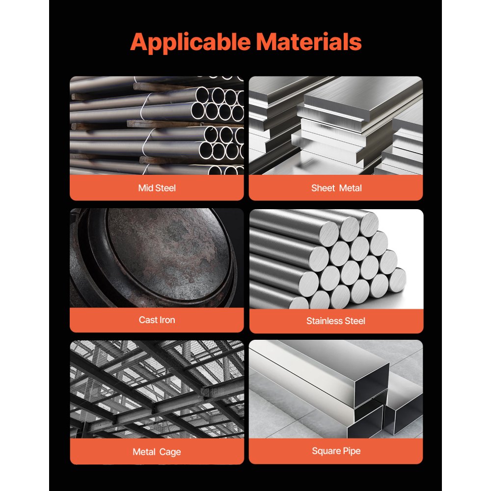 VEVOR MIG Welder, 200A Synergic Mig Welding Machine, 4-in-1 Gas MIG/Flux Core MIG/Stick/Lift TIG Multi-Process Welder Machine with IGBT Inverter Technology and LCD Screen Display